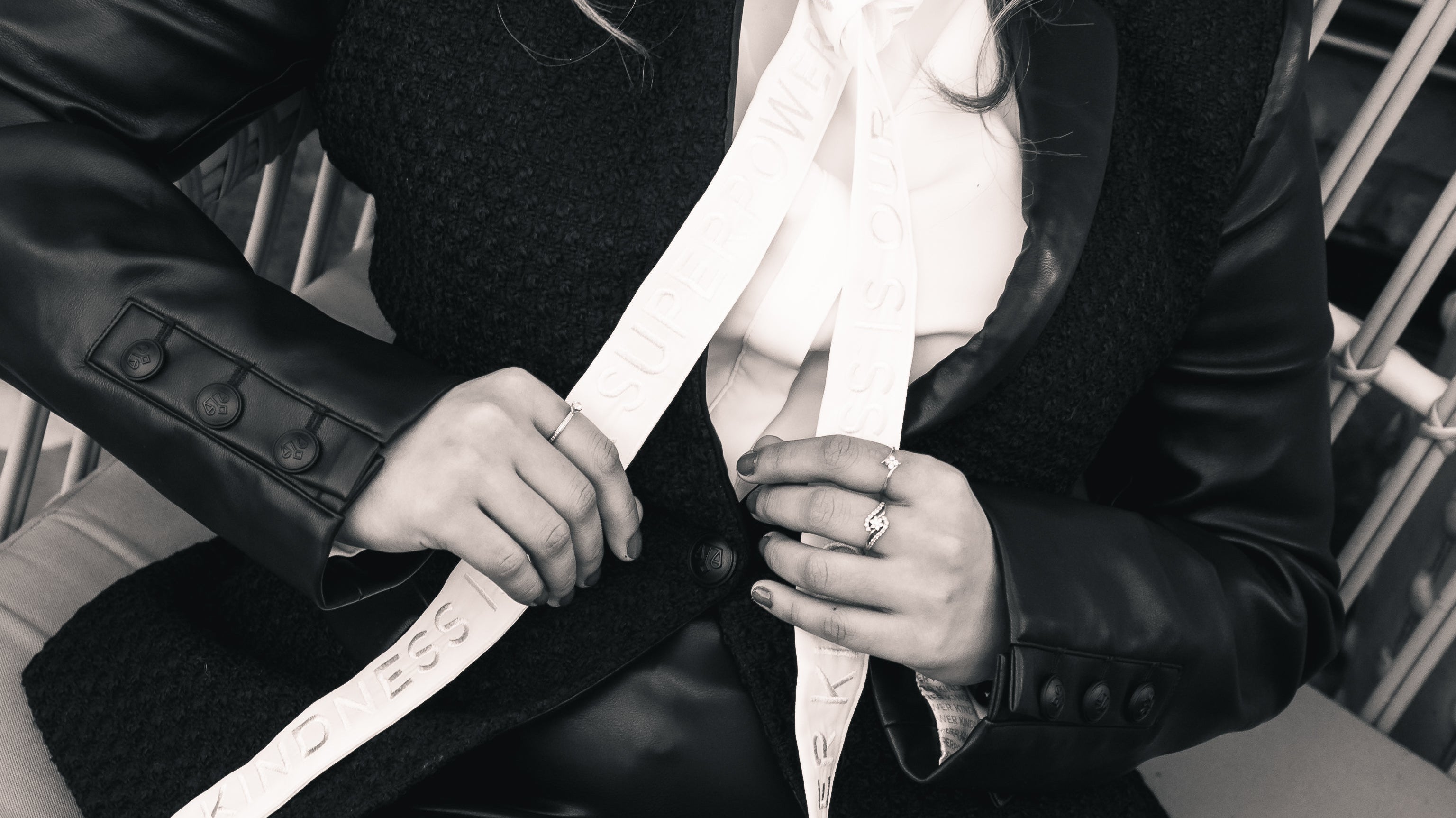 Effortless Elegance: The White Pussy Bow Blouse with a Powerful Message - House of Kind (London) Limited