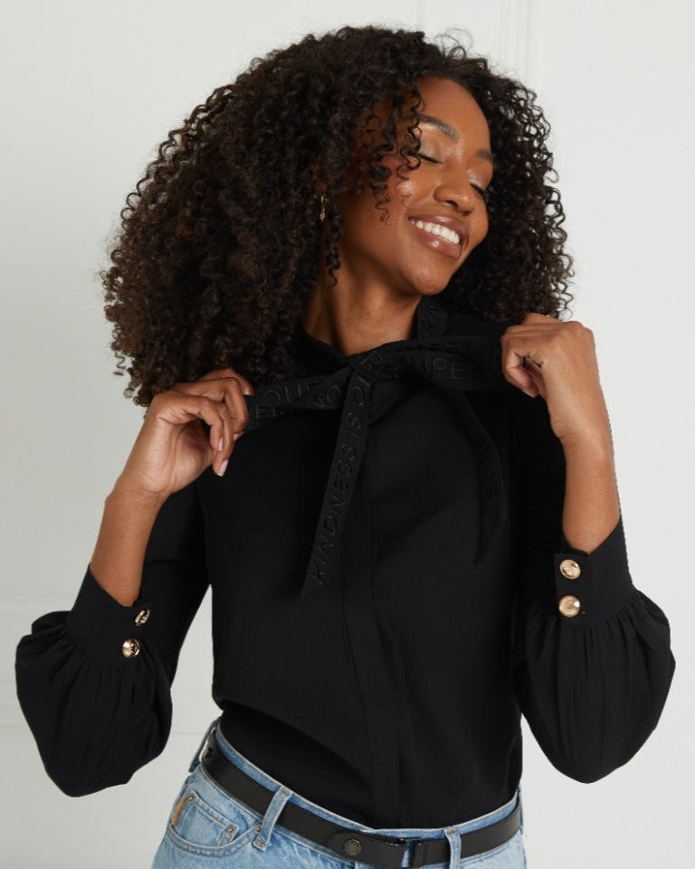 Goddess Blouse Black