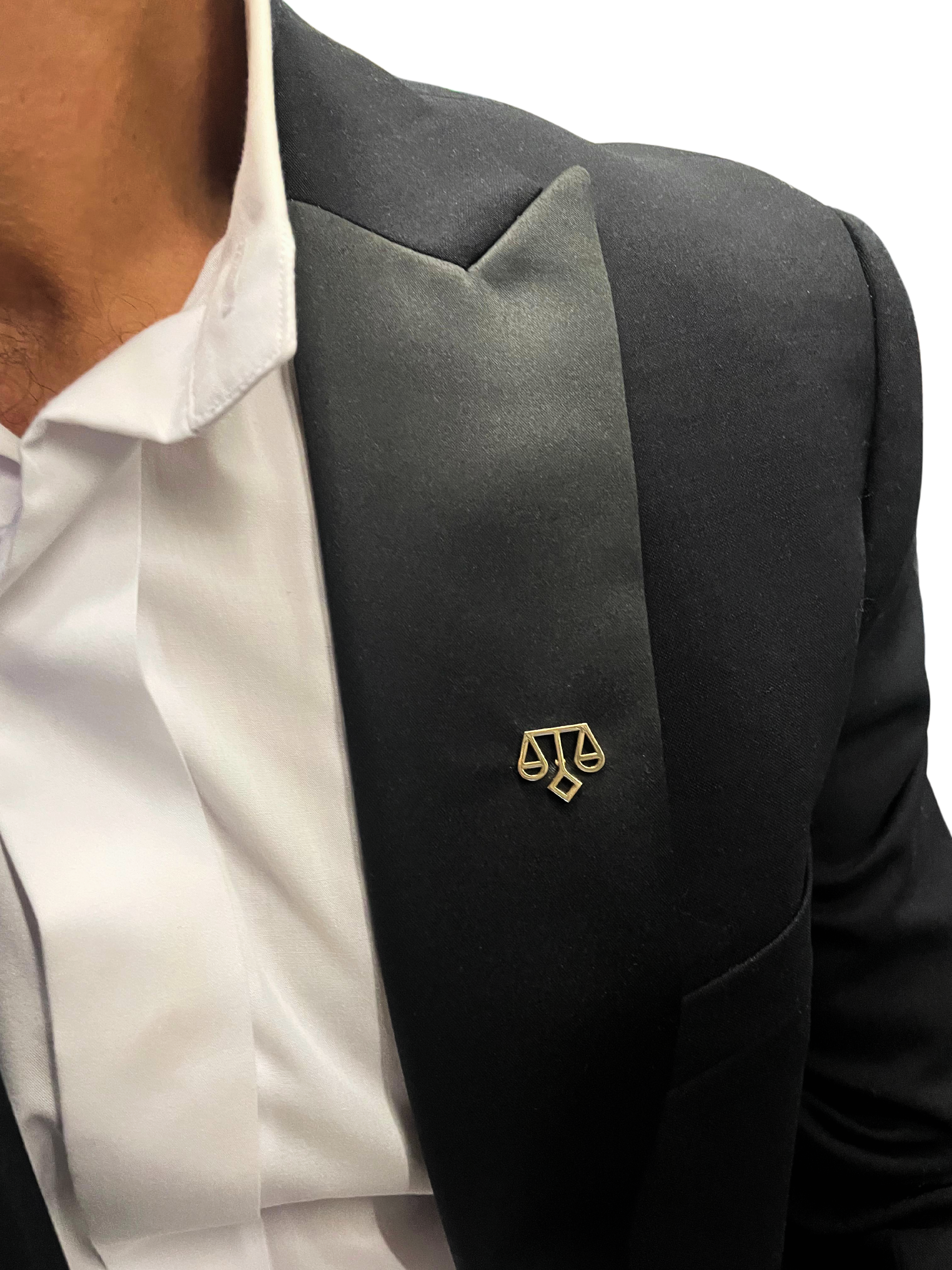 Scales of Justice Pin