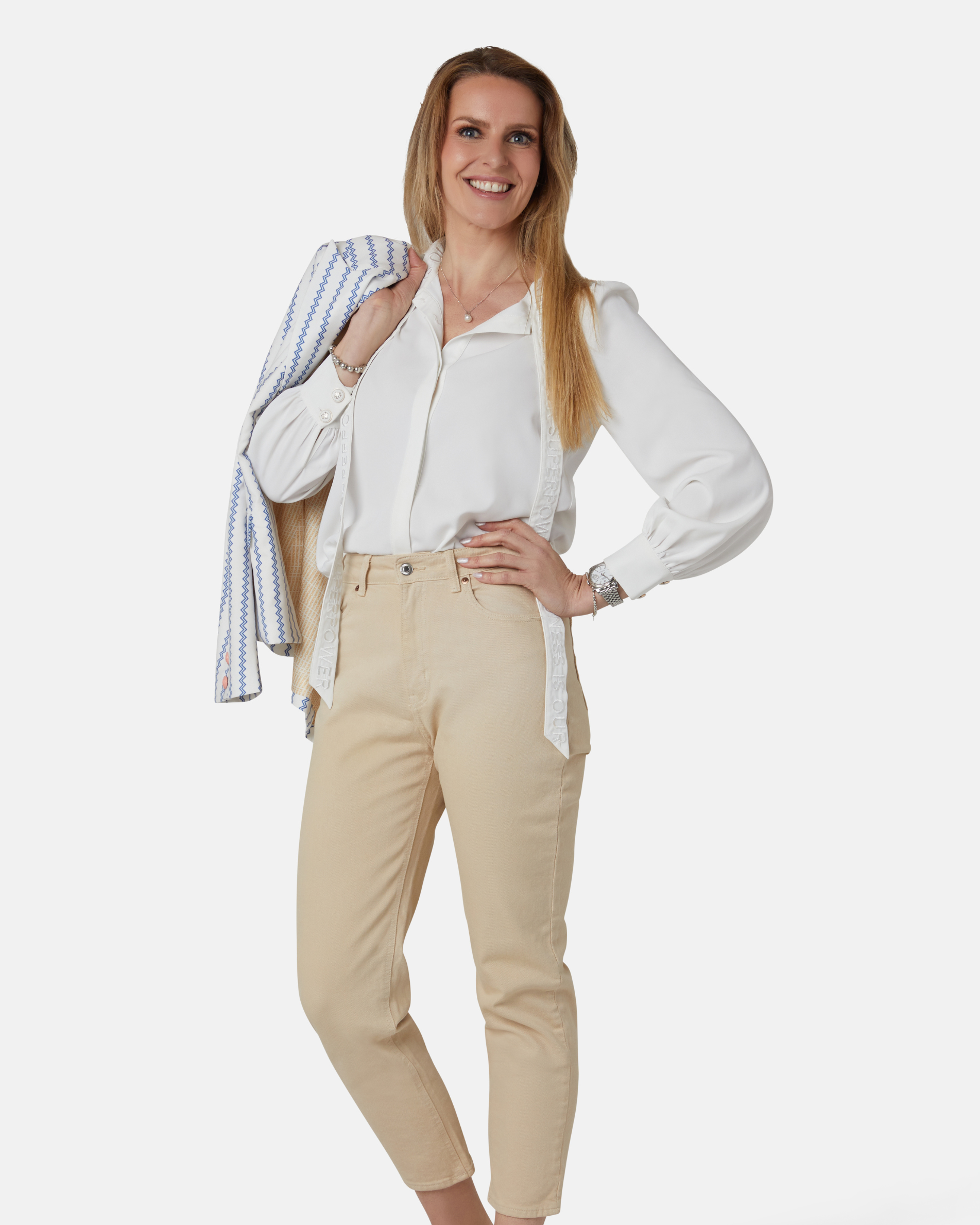 the goddess blouse full with Ad sunshine blazer