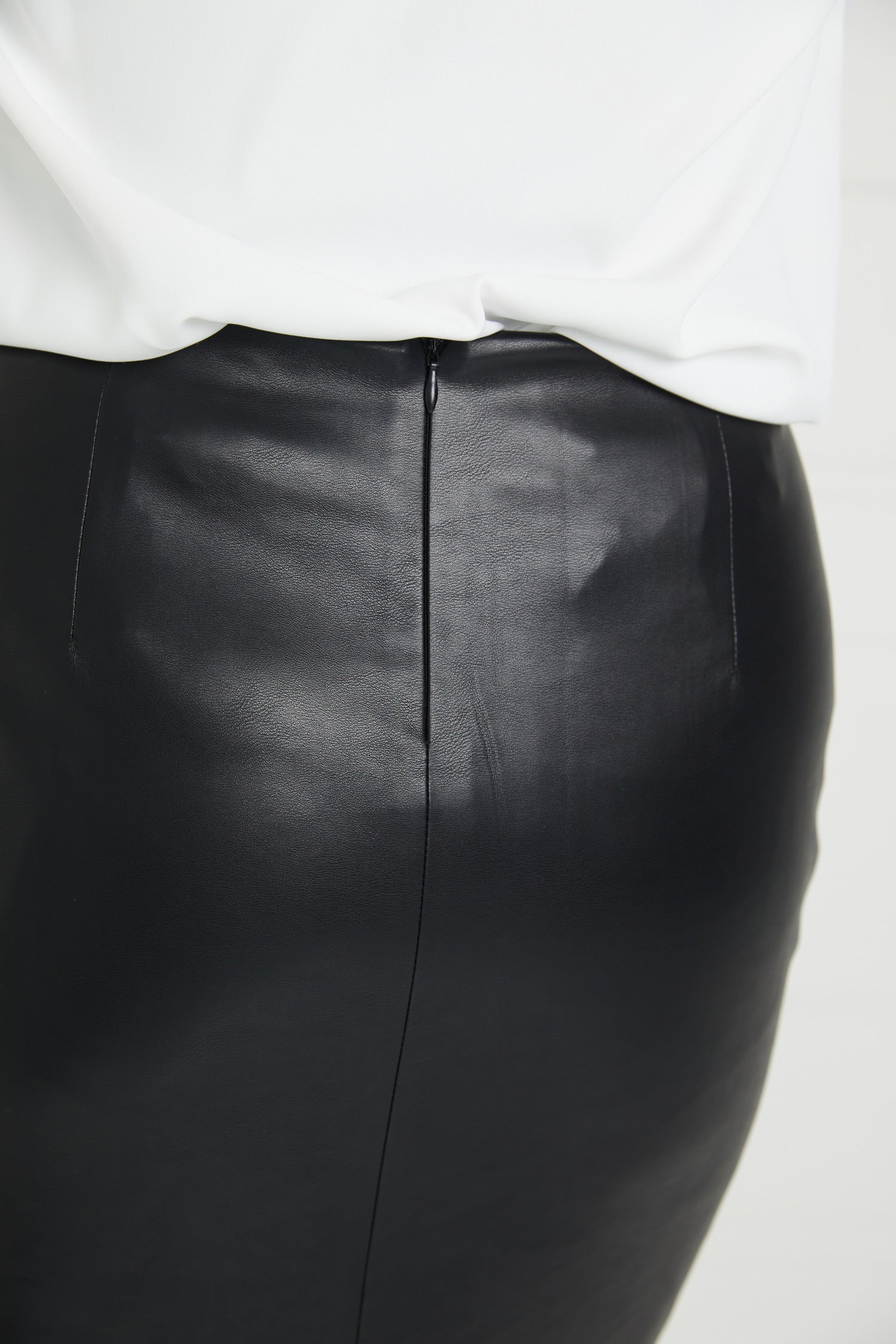 Vegan Leather Midi Skirt