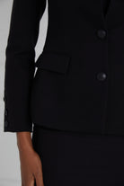 I.D Determined Everyday Black Blazer detail