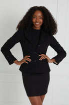I.D Determined Everyday Black Blazer with skirt